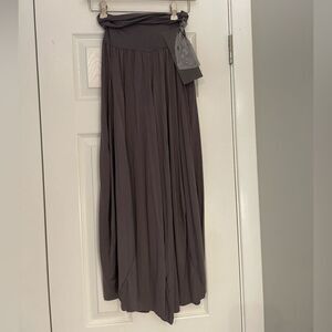 Nicole Paloma Gray Jersey Knit Palazzo Pants Size XSmall